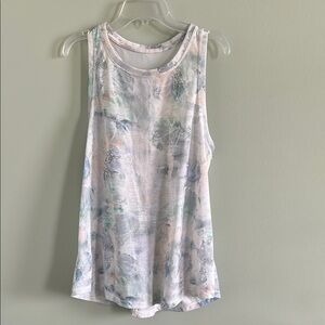 White and Gray Watercolor Tank Top
